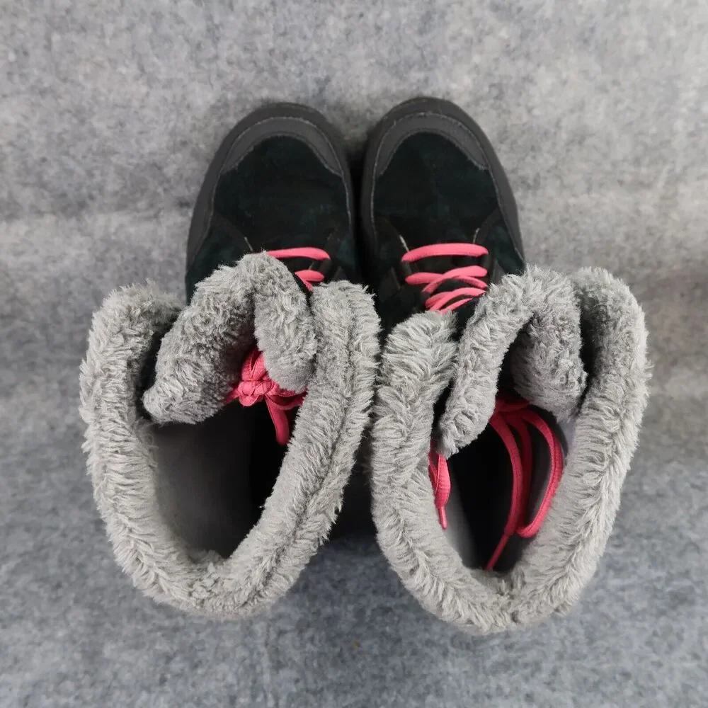 Columbia Shoes Kids 6 Boots Winter Snow Ice Maiden Leather Quilted Waterproof